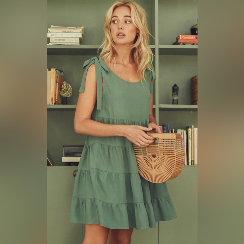 NWT! Bella in Sage Mini Dress